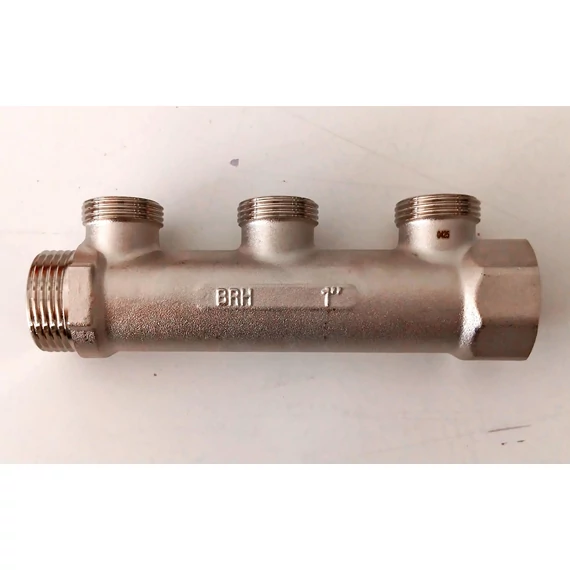 BRH osztóváz, nikkelezett 1&quot;KB-3/4&quot;eurokonus, 3 körös, BRH-570