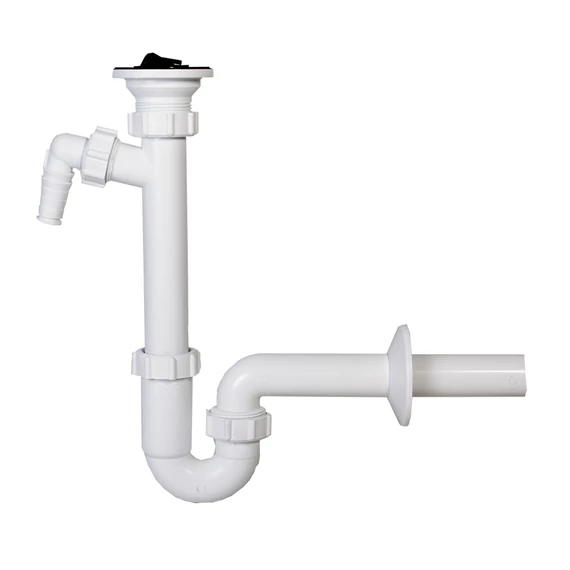 Csőszifon mosógép csatlakozóval 5/4&quot;-es leeresztőszeleppel STY-638-32-2